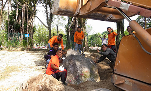 マレーシア・イポー市日本庭園再整備工事技術指導
